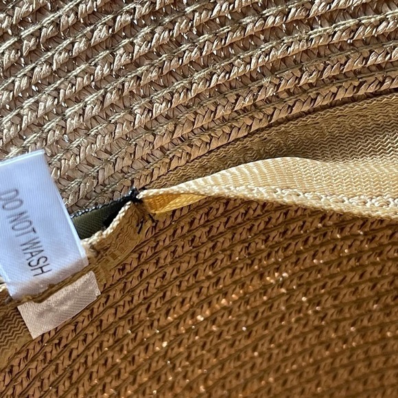 New Magid Hats Brown Black UPF 50+ Striped Straw Sun Hat One Size main image 6